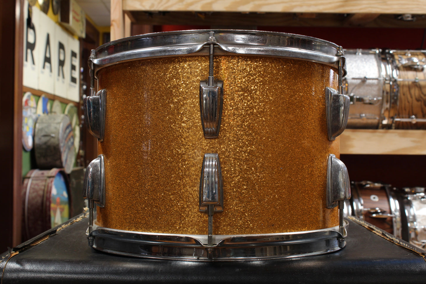 1961 Ludwig 9x13 Tom in Gold Sparkle