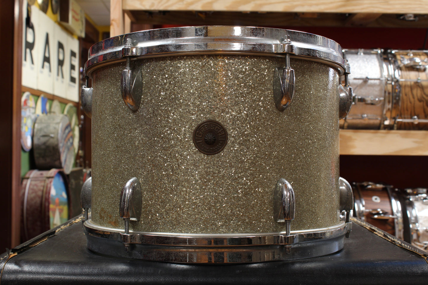 1960s Gretsch 9x13 Tom in Silver Sparkle
