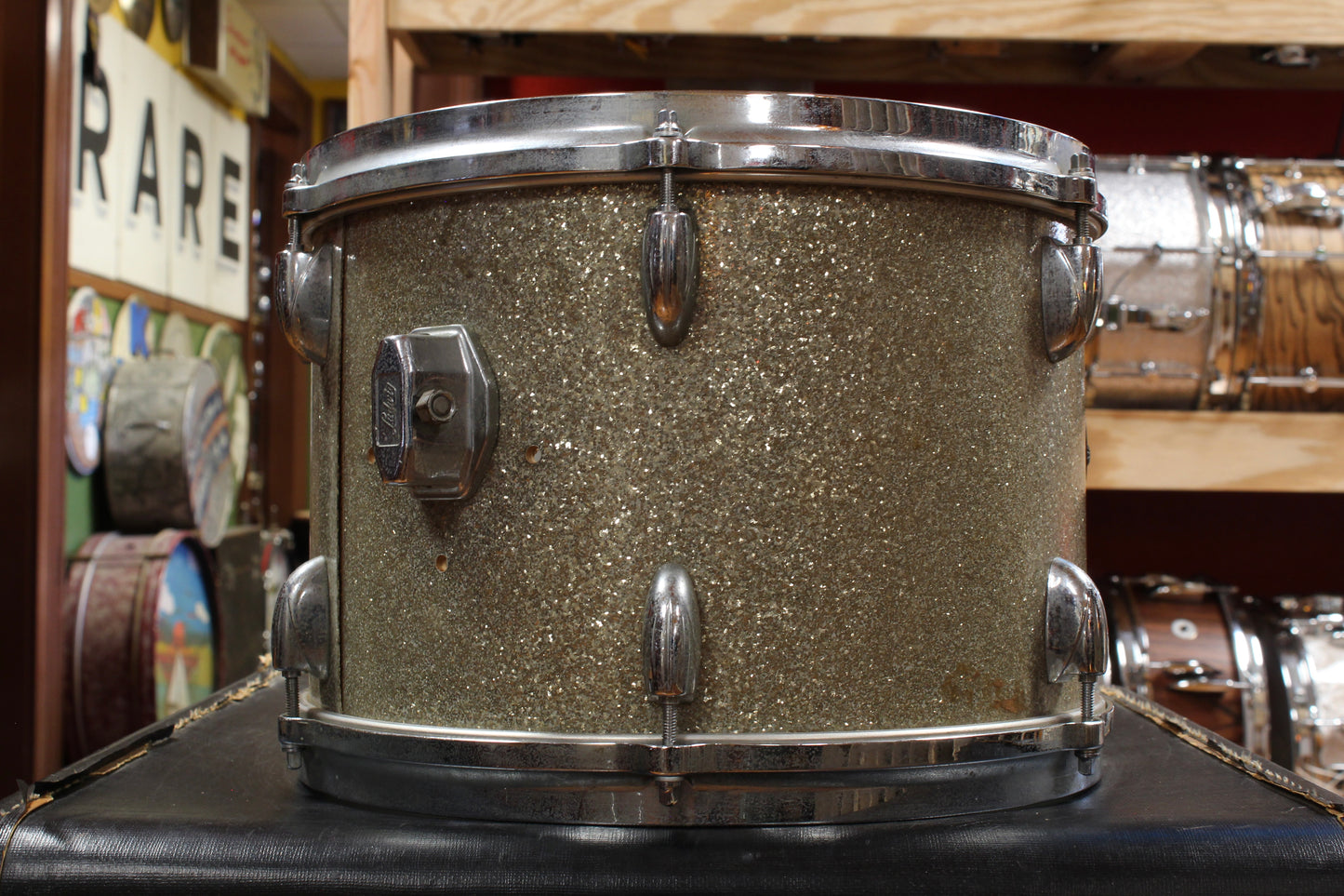 1960s Gretsch 9x13 Tom in Silver Sparkle