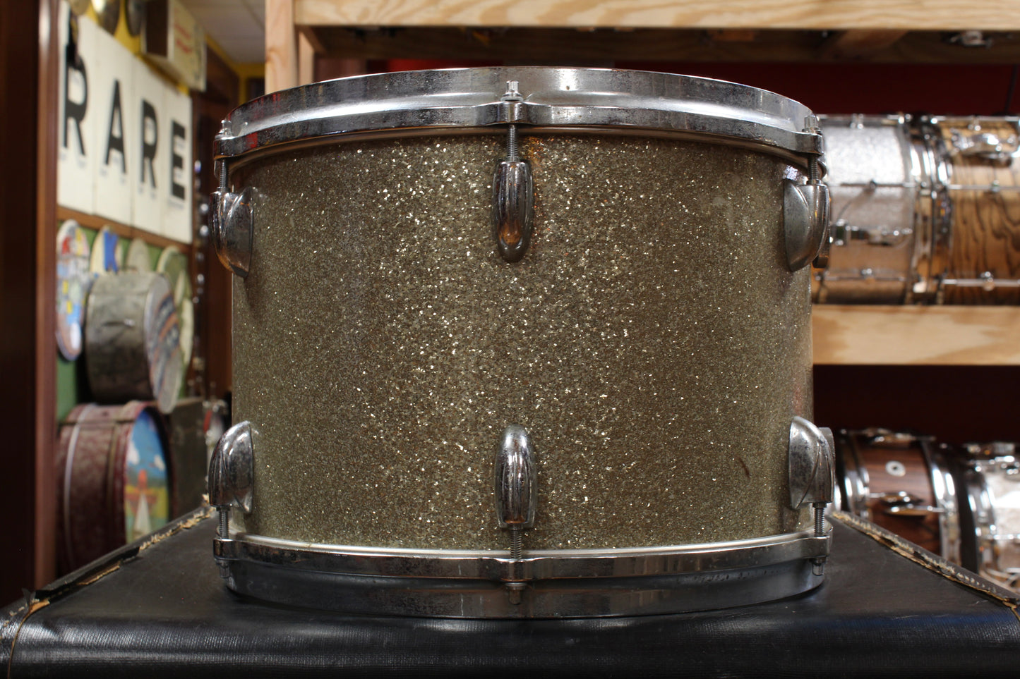 1960s Gretsch 9x13 Tom in Silver Sparkle