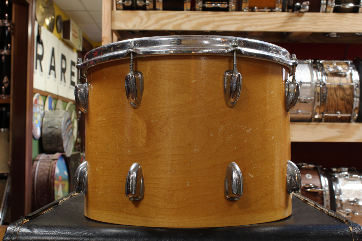 1970s Slingerland 10x14 Tom in Natural Maple