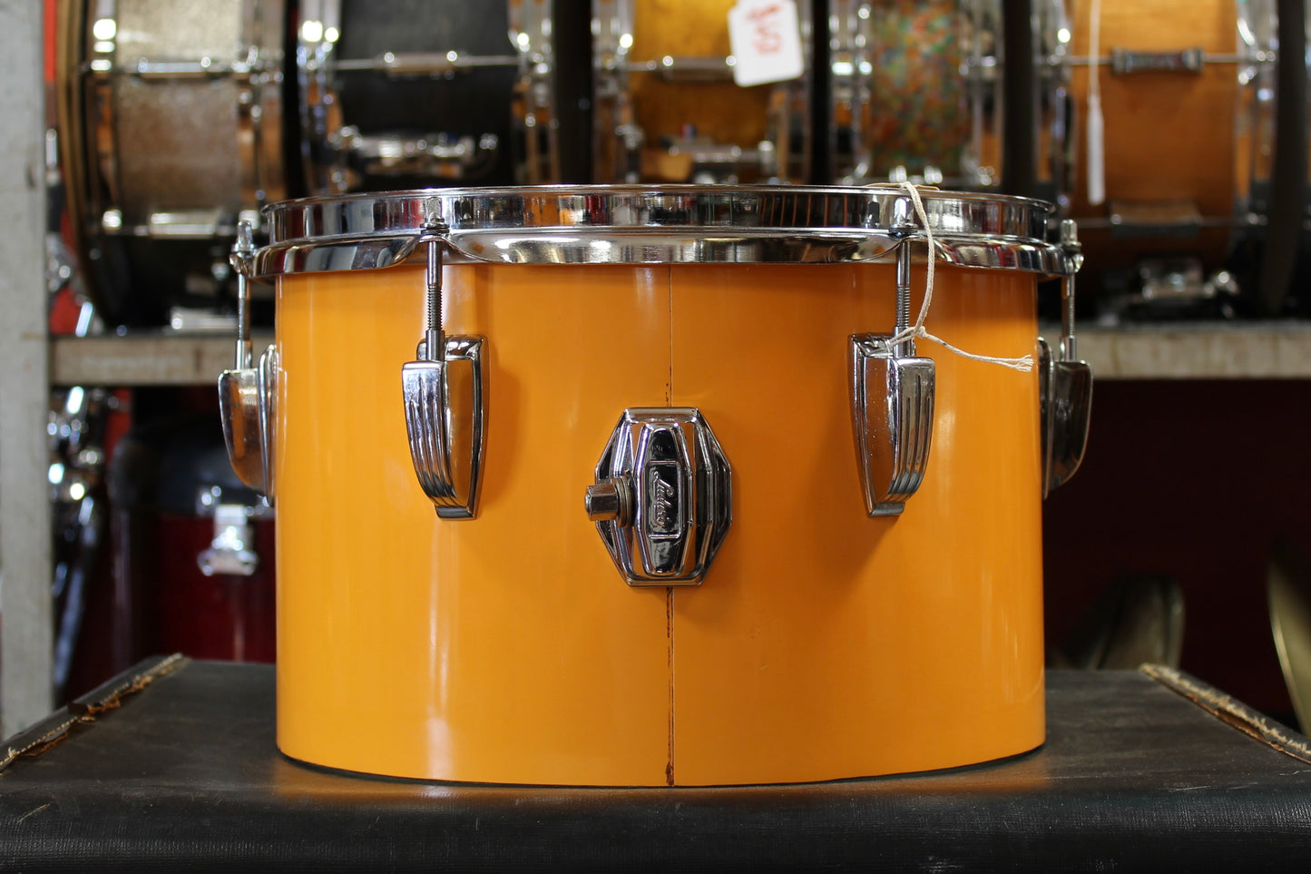 1970's Ludwig Concert Tom Combo Outfit in Yellow Cortex 14x22 16x16 9x13 8x12