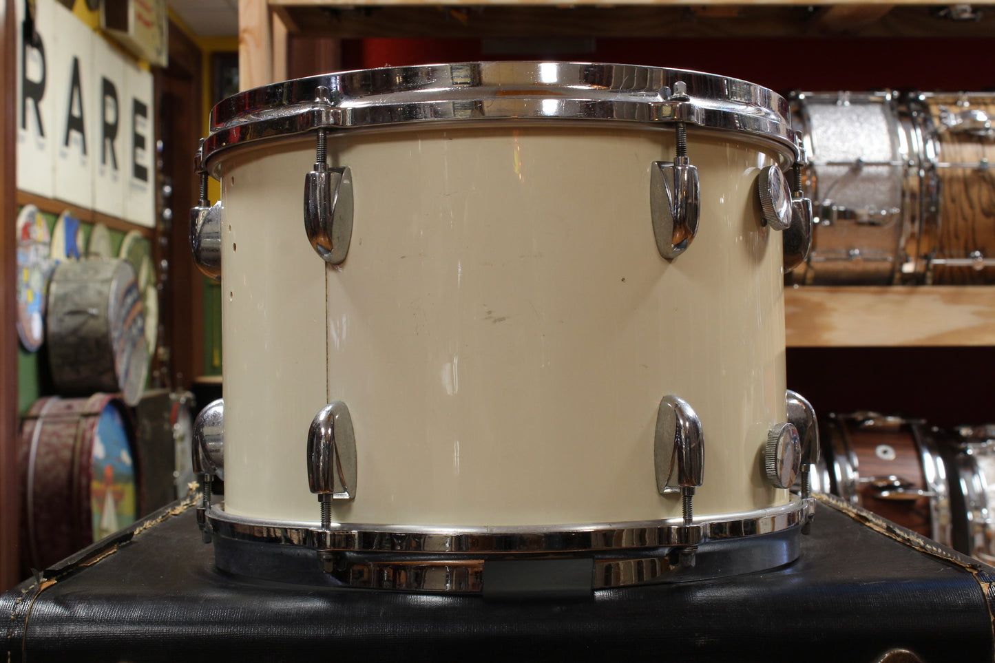 1970s Gretsch 9x13 Tom in White Nitron