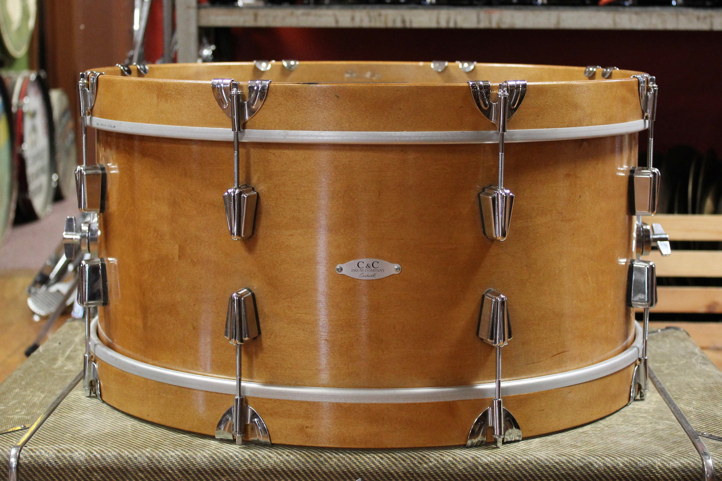 C&C Drum Company Maple 6 and 6 Outfit in Aged Maple 10x22 9x13 16x16