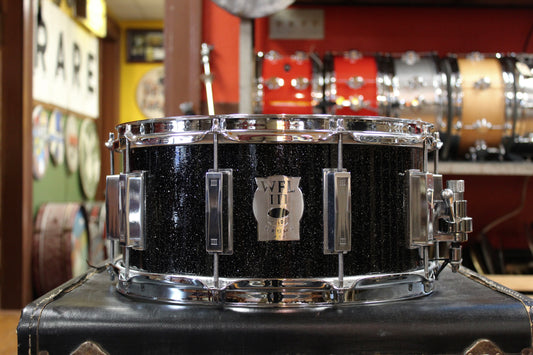 WFL III 6.5x14 Aluminum Snare Drum in Black Sparkle
