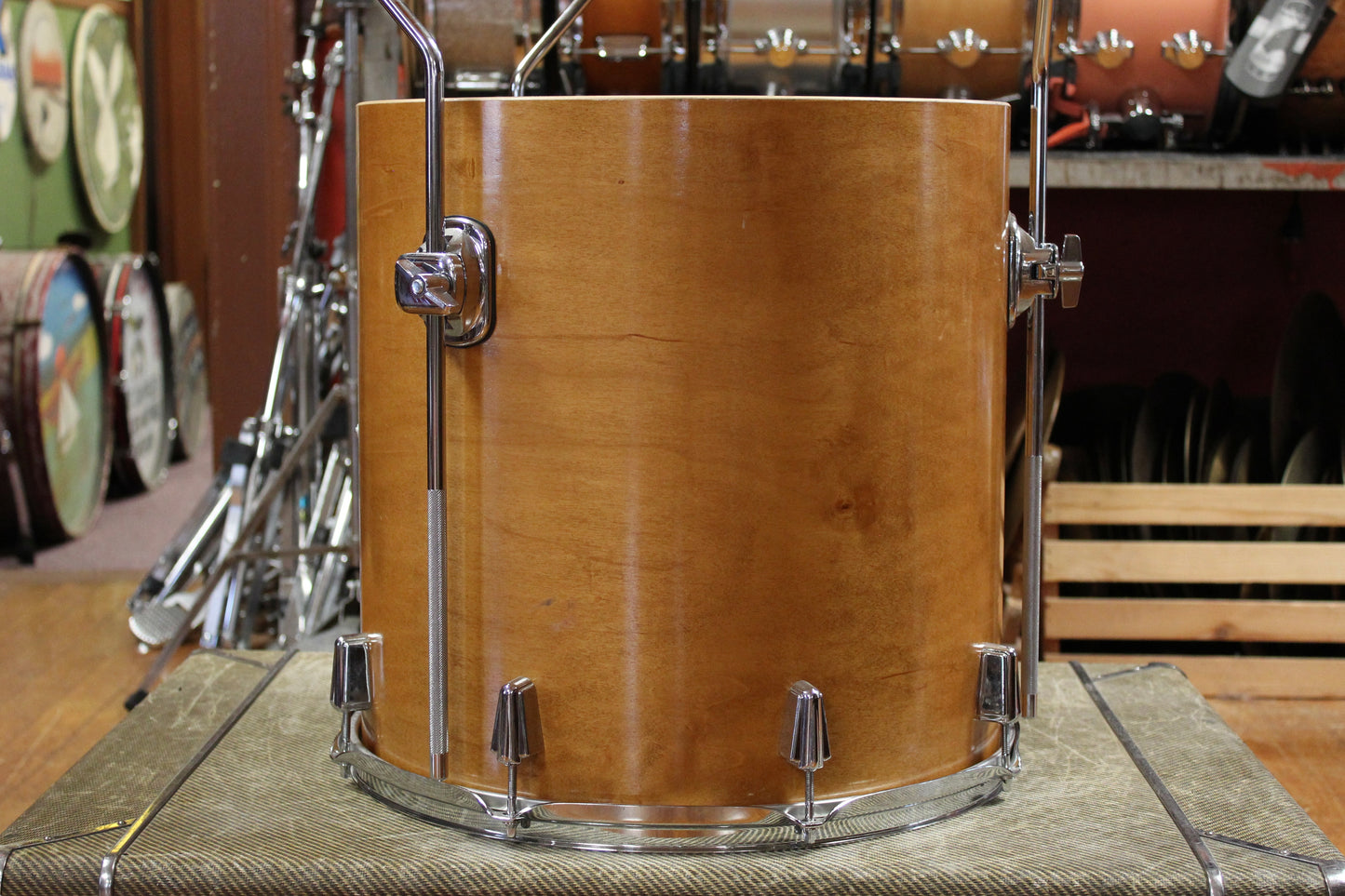 C&C Drum Company Maple 6 and 6 Outfit in Aged Maple 10x22 9x13 16x16