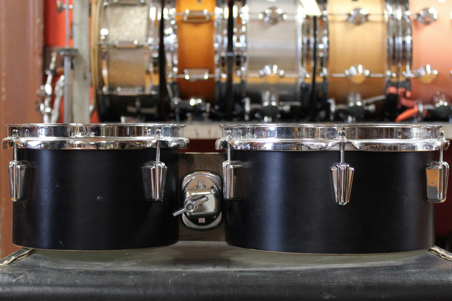 C&C Drum 8 and 10 Inch Bongos in Black Lacquer