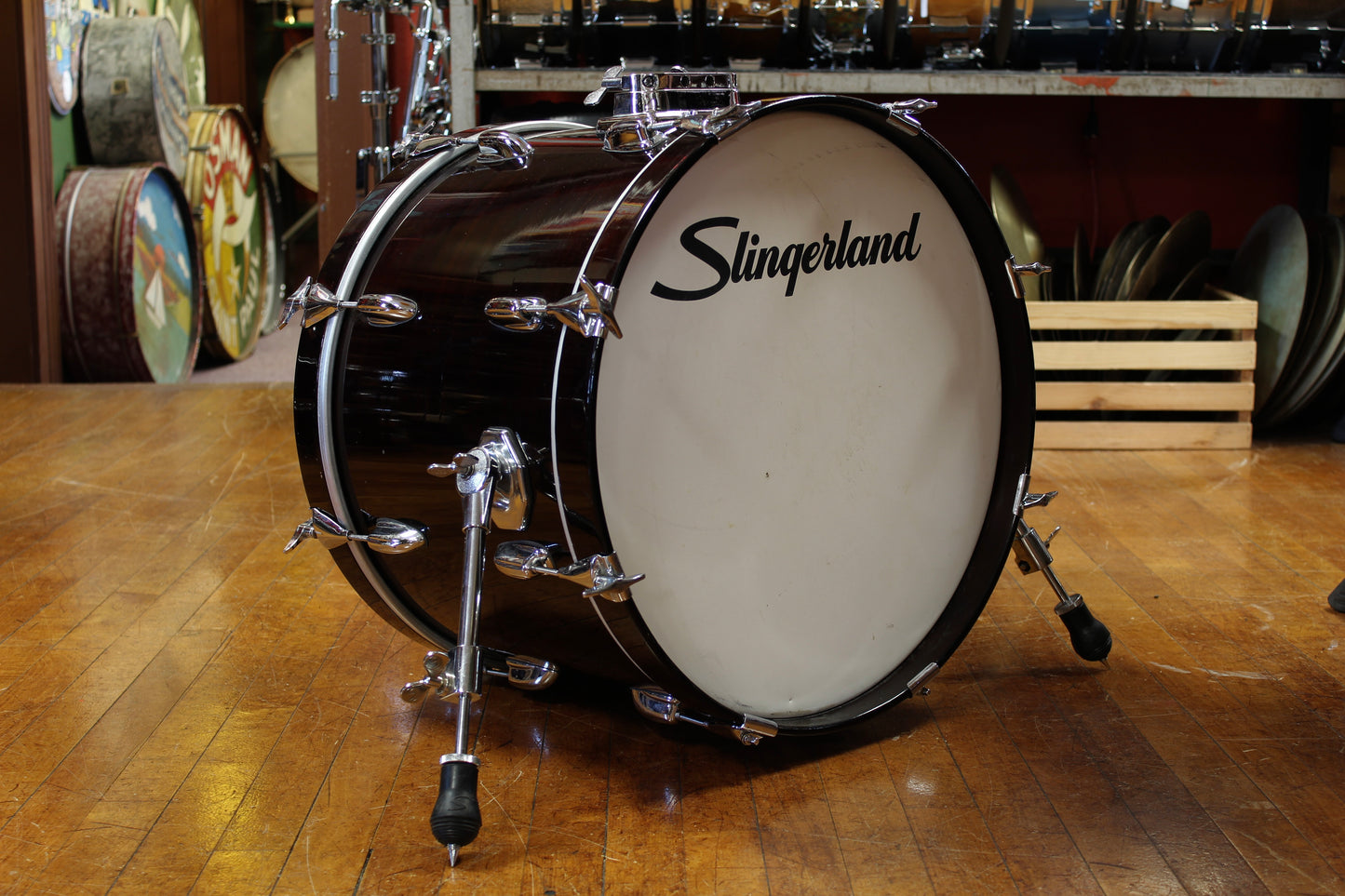 1990's Slingerland Artist Custom in Mahogany 14x20 14x14 5.5x14 8x12 8x10