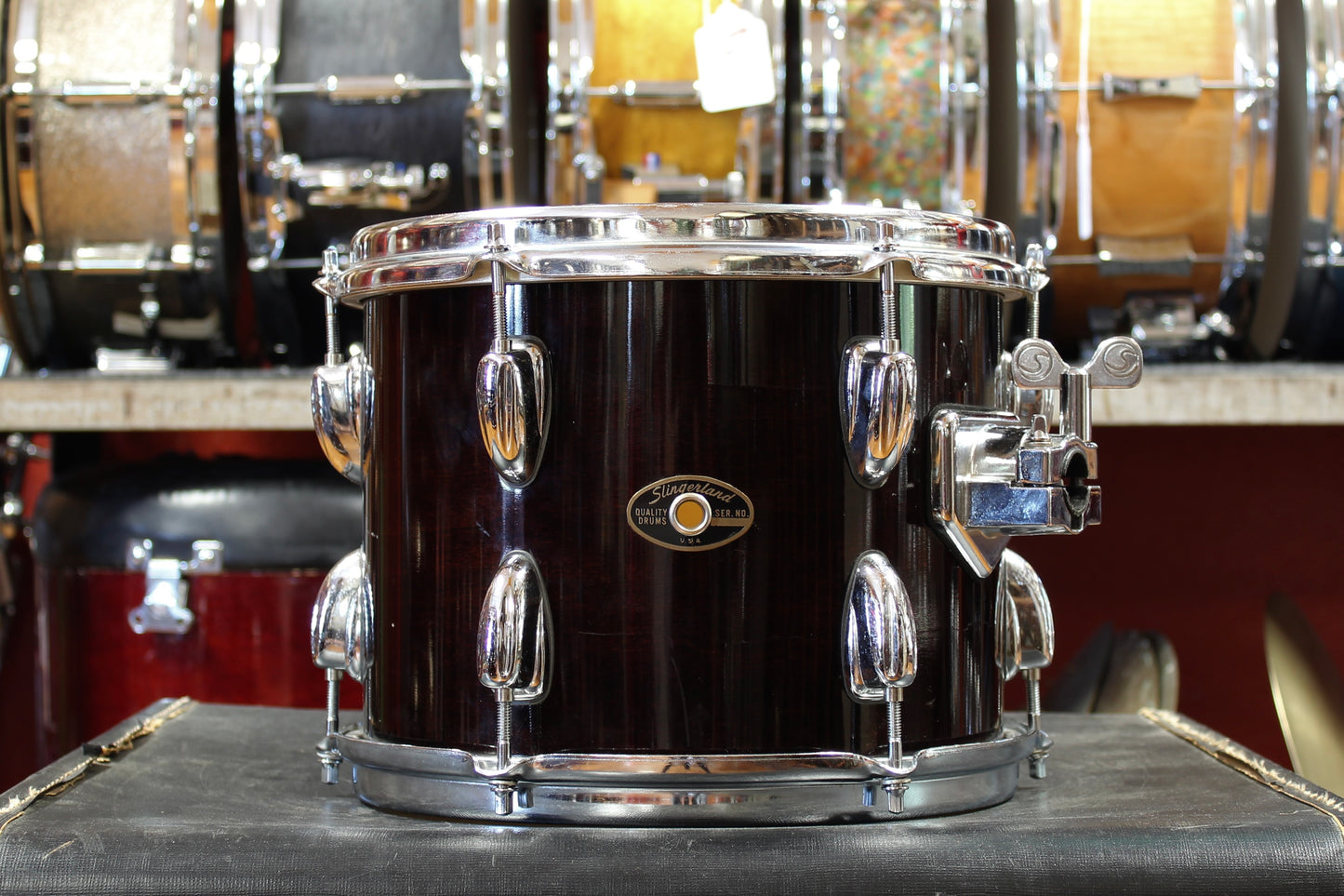 1990's Slingerland Artist Custom in Mahogany 14x20 14x14 5.5x14 8x12 8x10