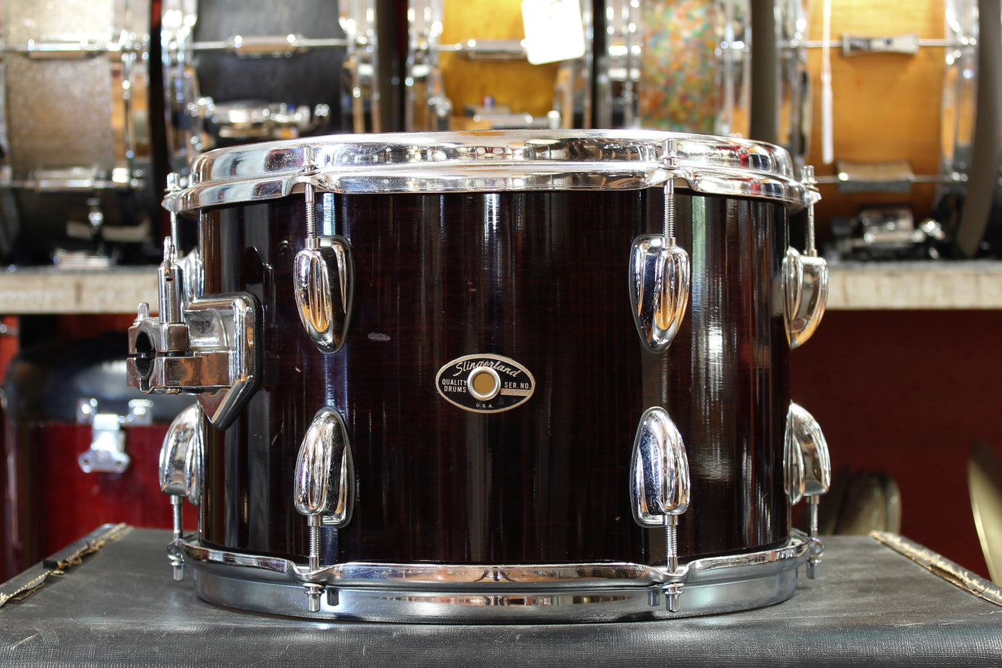 1990's Slingerland Artist Custom in Mahogany 14x20 14x14 5.5x14 8x12 8x10