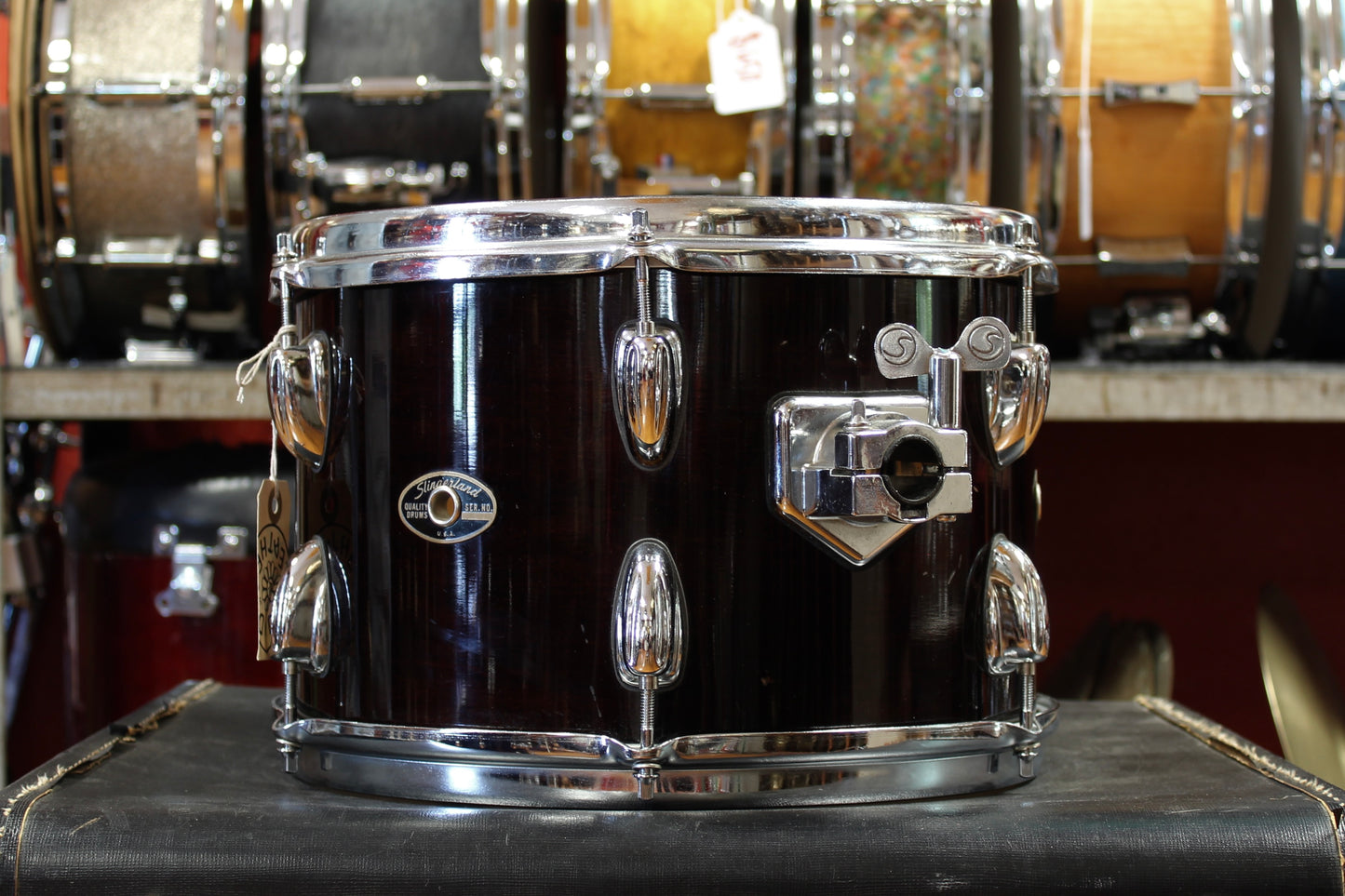 1990's Slingerland Artist Custom in Mahogany 14x20 14x14 5.5x14 8x12 8x10