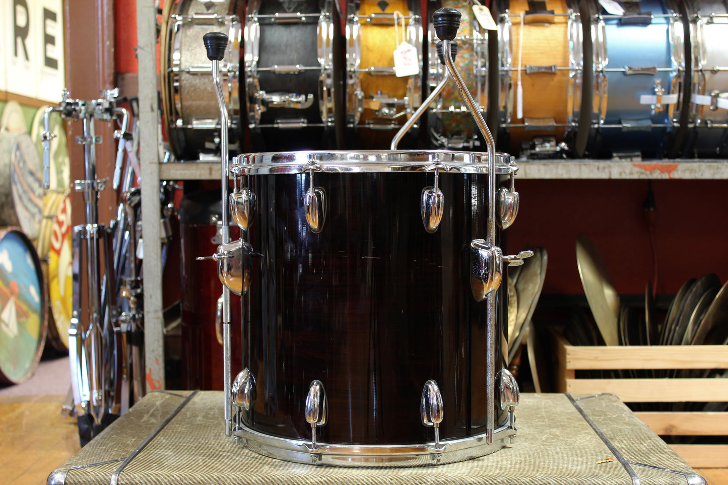 1990's Slingerland Artist Custom in Mahogany 14x20 14x14 5.5x14 8x12 8x10