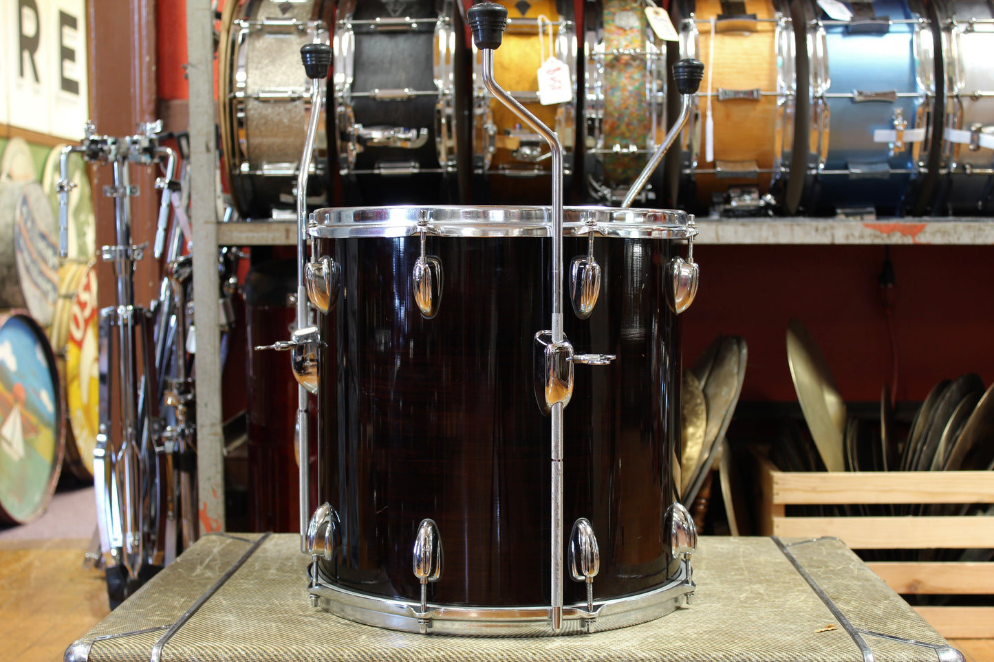 1990's Slingerland Artist Custom in Mahogany 14x20 14x14 5.5x14 8x12 8x10