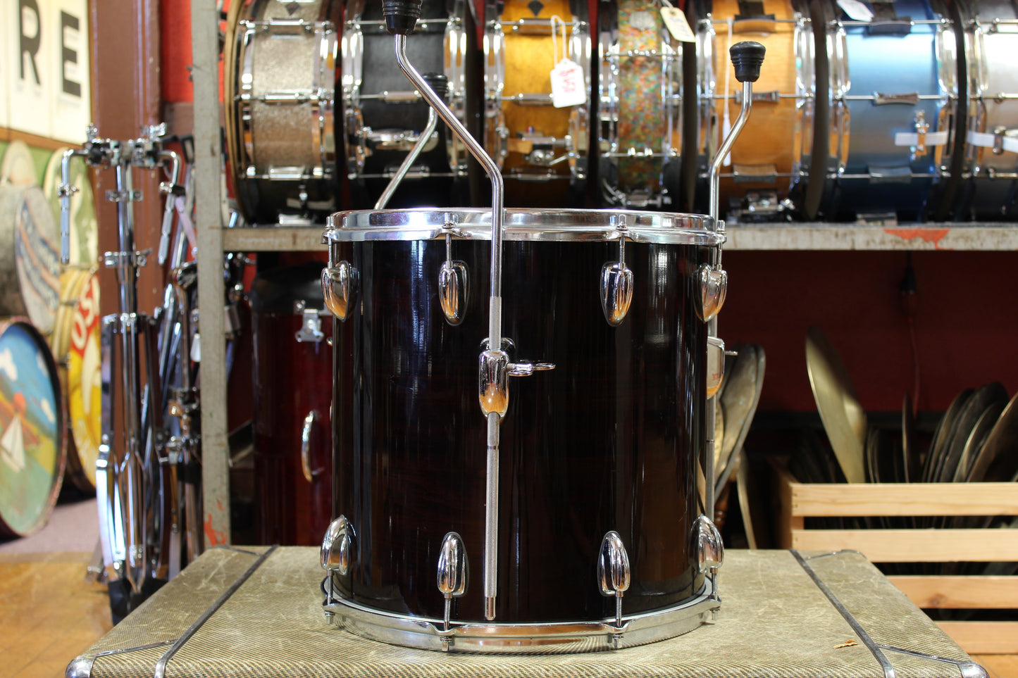 1990's Slingerland Artist Custom in Mahogany 14x20 14x14 5.5x14 8x12 8x10