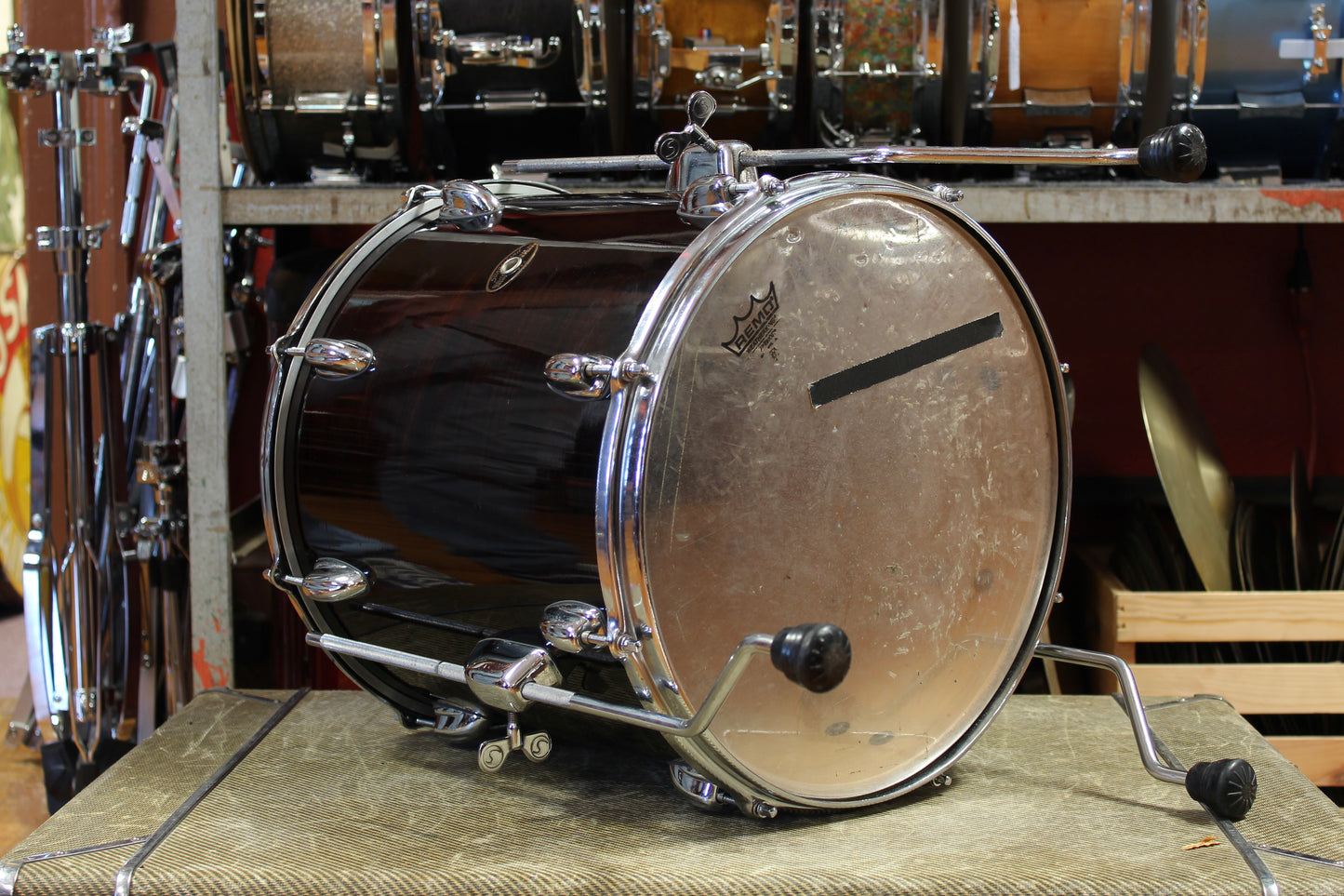 1990's Slingerland Artist Custom in Mahogany 14x20 14x14 5.5x14 8x12 8x10