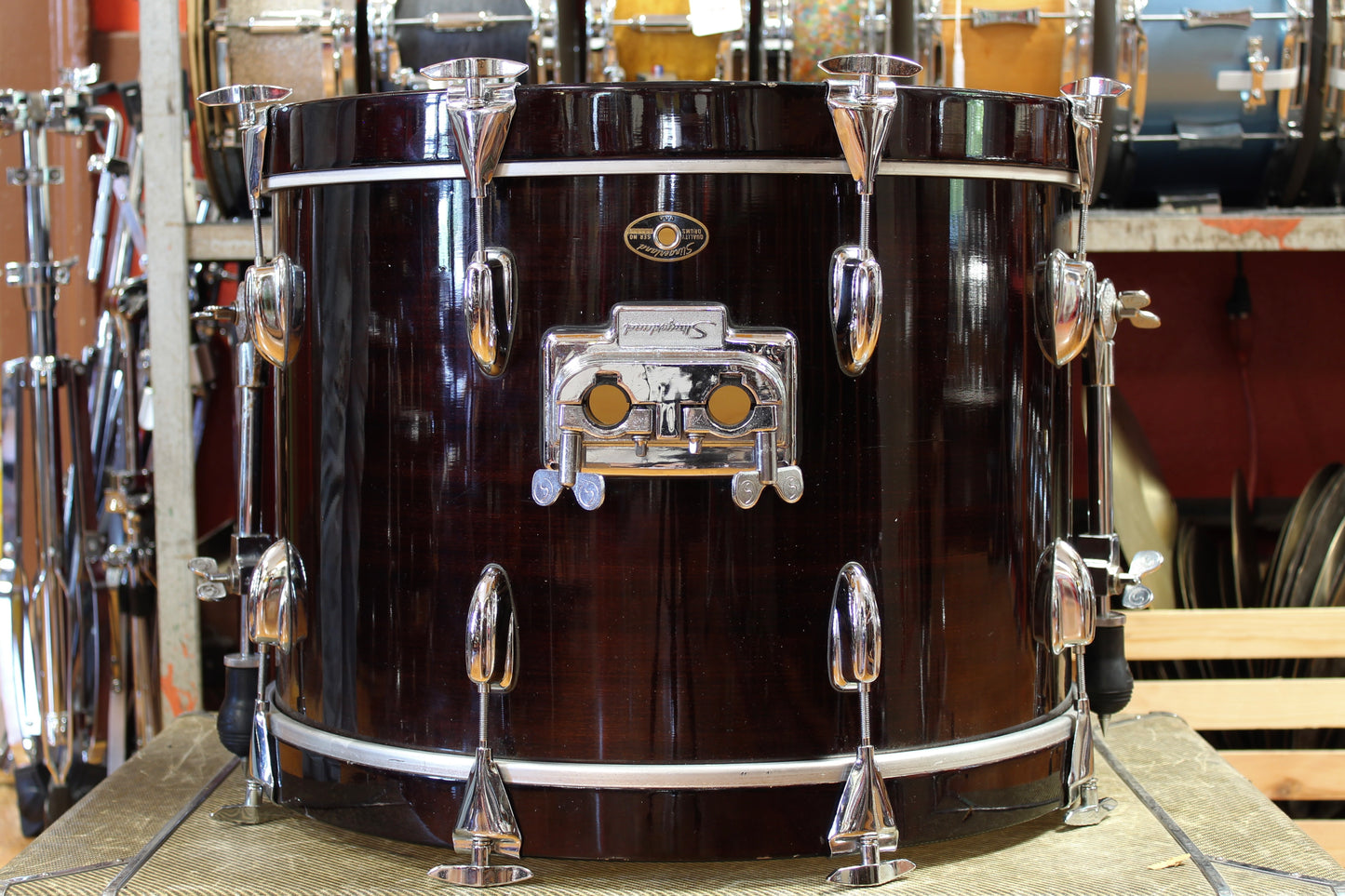 1990's Slingerland Artist Custom in Mahogany 14x20 14x14 5.5x14 8x12 8x10