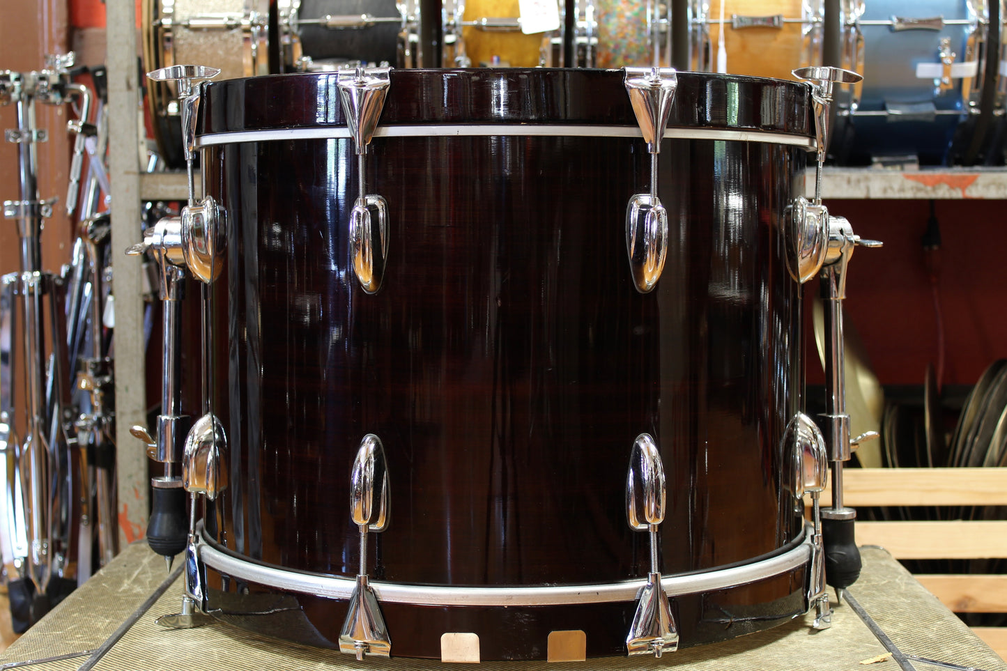 1990's Slingerland Artist Custom in Mahogany 14x20 14x14 5.5x14 8x12 8x10