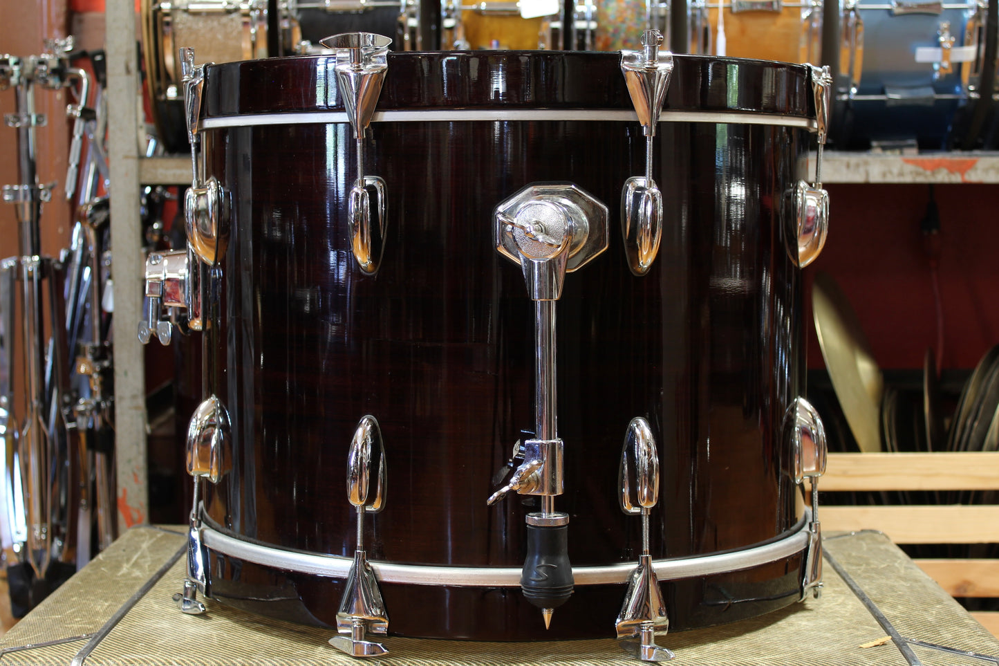 1990's Slingerland Artist Custom in Mahogany 14x20 14x14 5.5x14 8x12 8x10