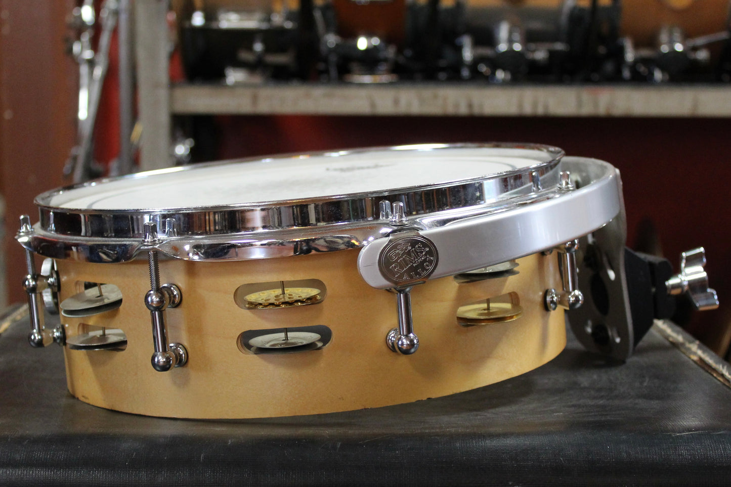 Montineri Custom Drums 4x12 Tamborine Snare Drum in Natural Finish