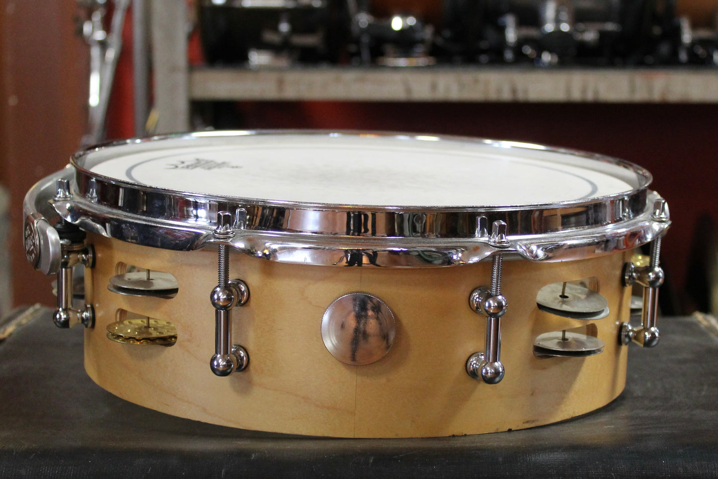 Montineri Custom Drums 4x12 Tamborine Snare Drum in Natural Finish