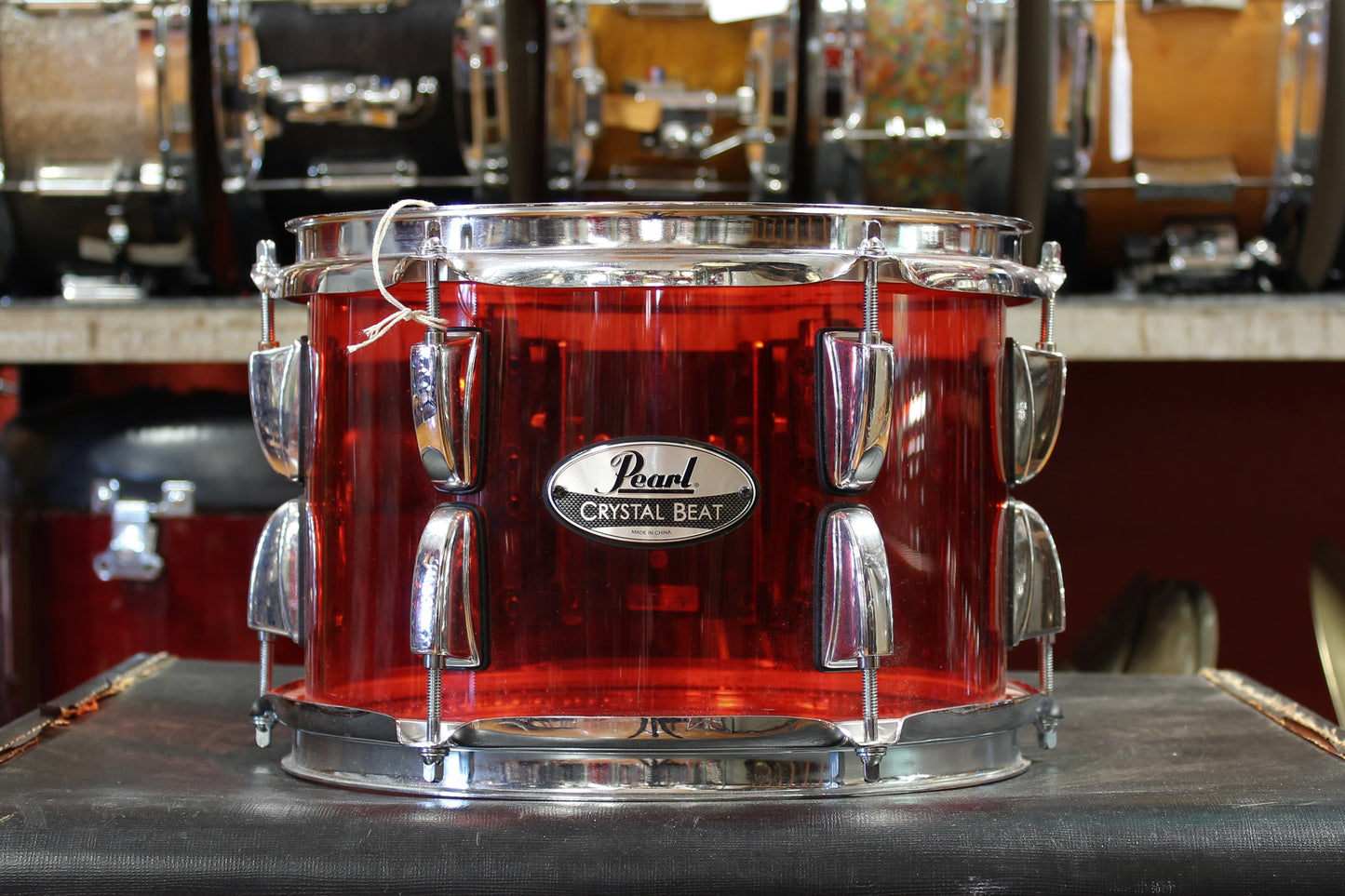 Pearl Crystal Beat 7"x10" Tom in Ruby Red