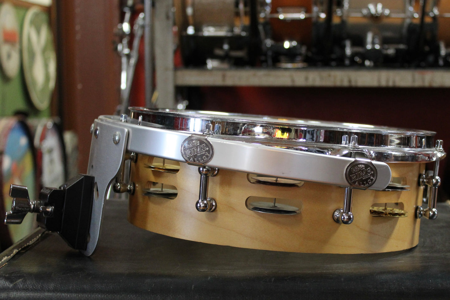 Montineri Custom Drums 4x12 Tamborine Snare Drum in Natural Finish