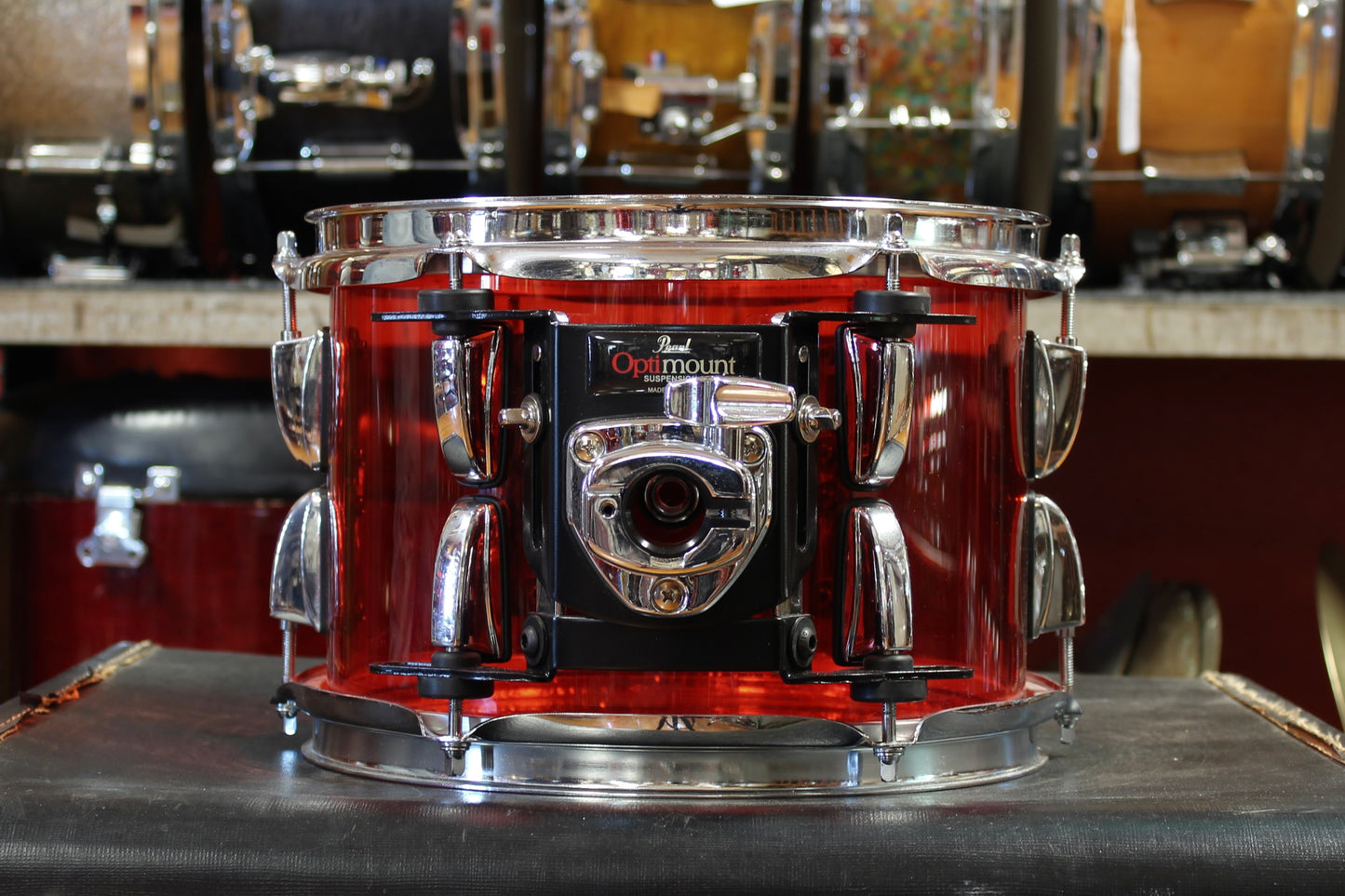 Pearl Crystal Beat 7"x10" Tom in Ruby Red