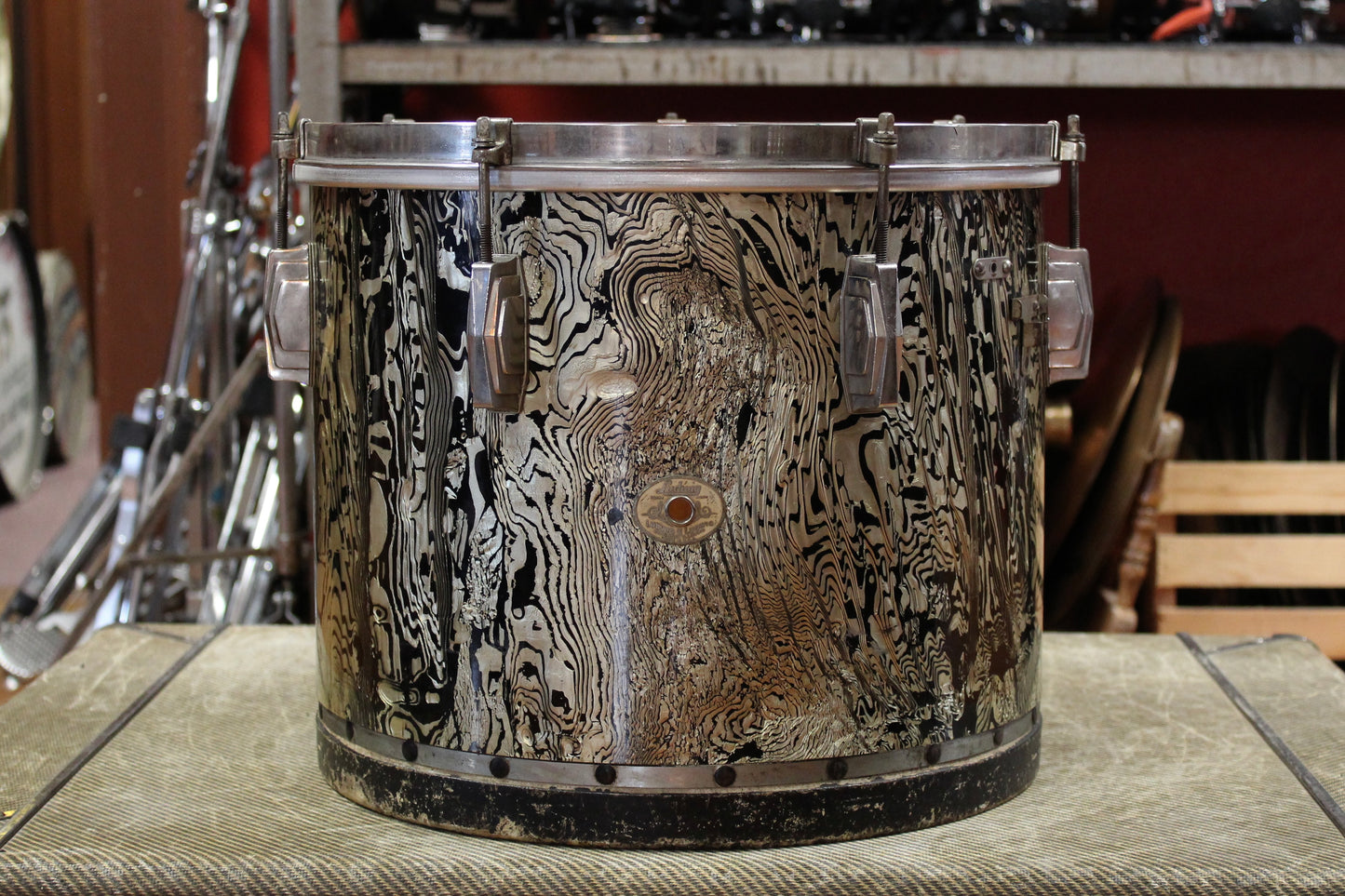 1930's Ludwig and Ludwig 12x14 Tom Tom in Abalone Pearl