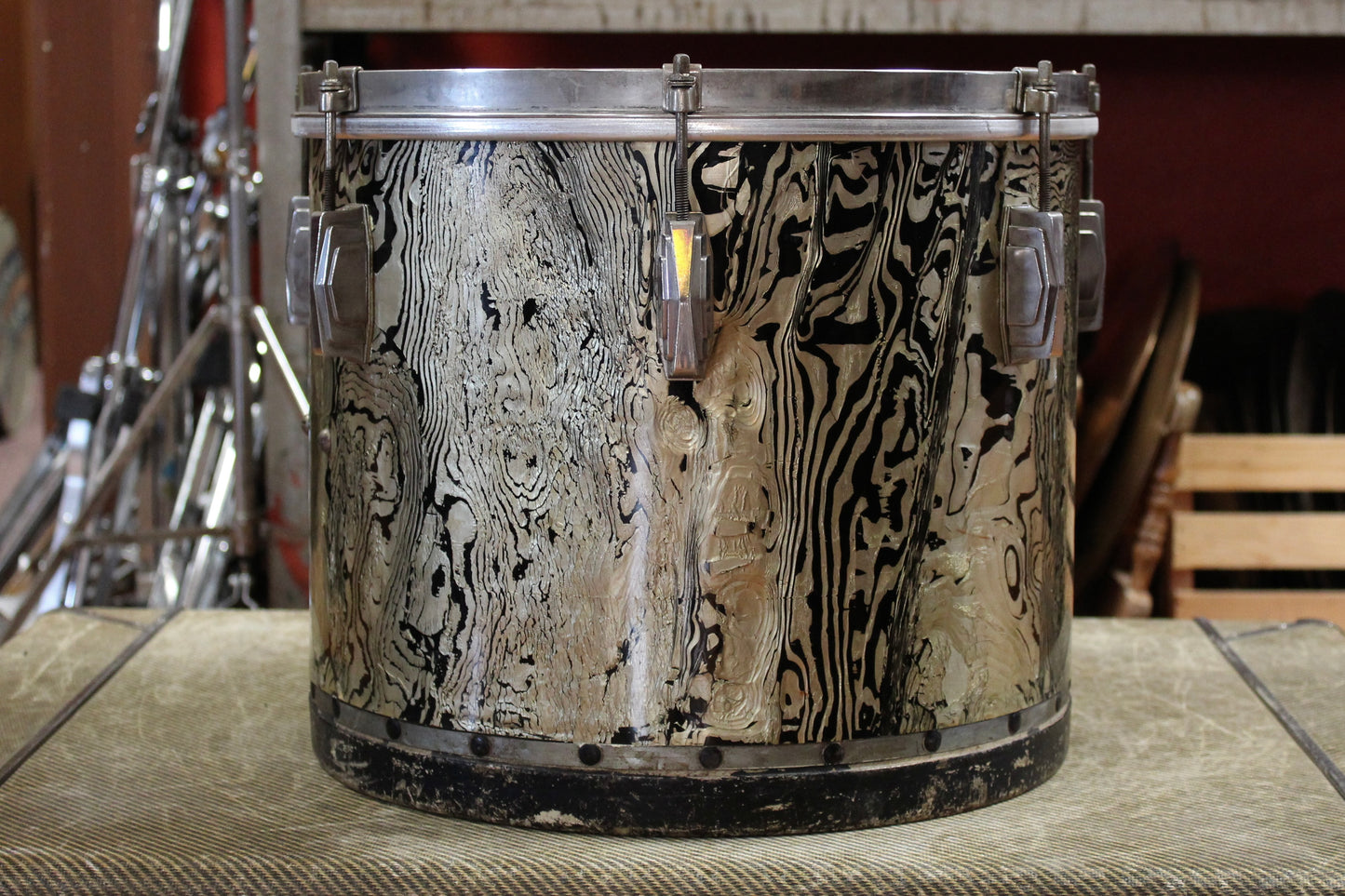 1930's Ludwig and Ludwig 12x14 Tom Tom in Abalone Pearl