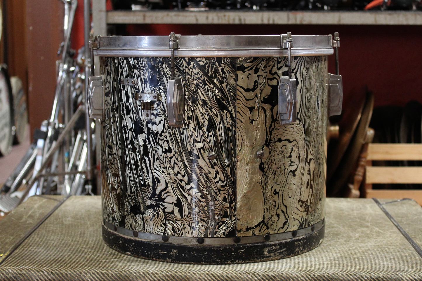 1930's Ludwig and Ludwig 12x14 Tom Tom in Abalone Pearl