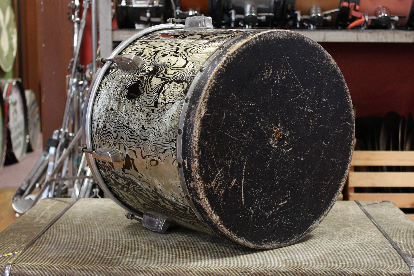 1930's Ludwig and Ludwig 12x14 Tom Tom in Abalone Pearl