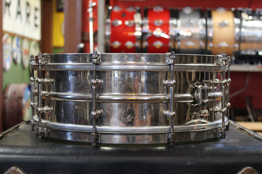 1920s Ludwig 5x15 Nickel Over Brass Snare Drum