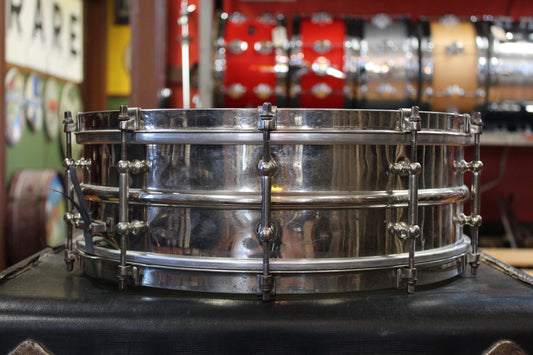 1920s Ludwig 5x15 Nickel Over Brass Snare Drum