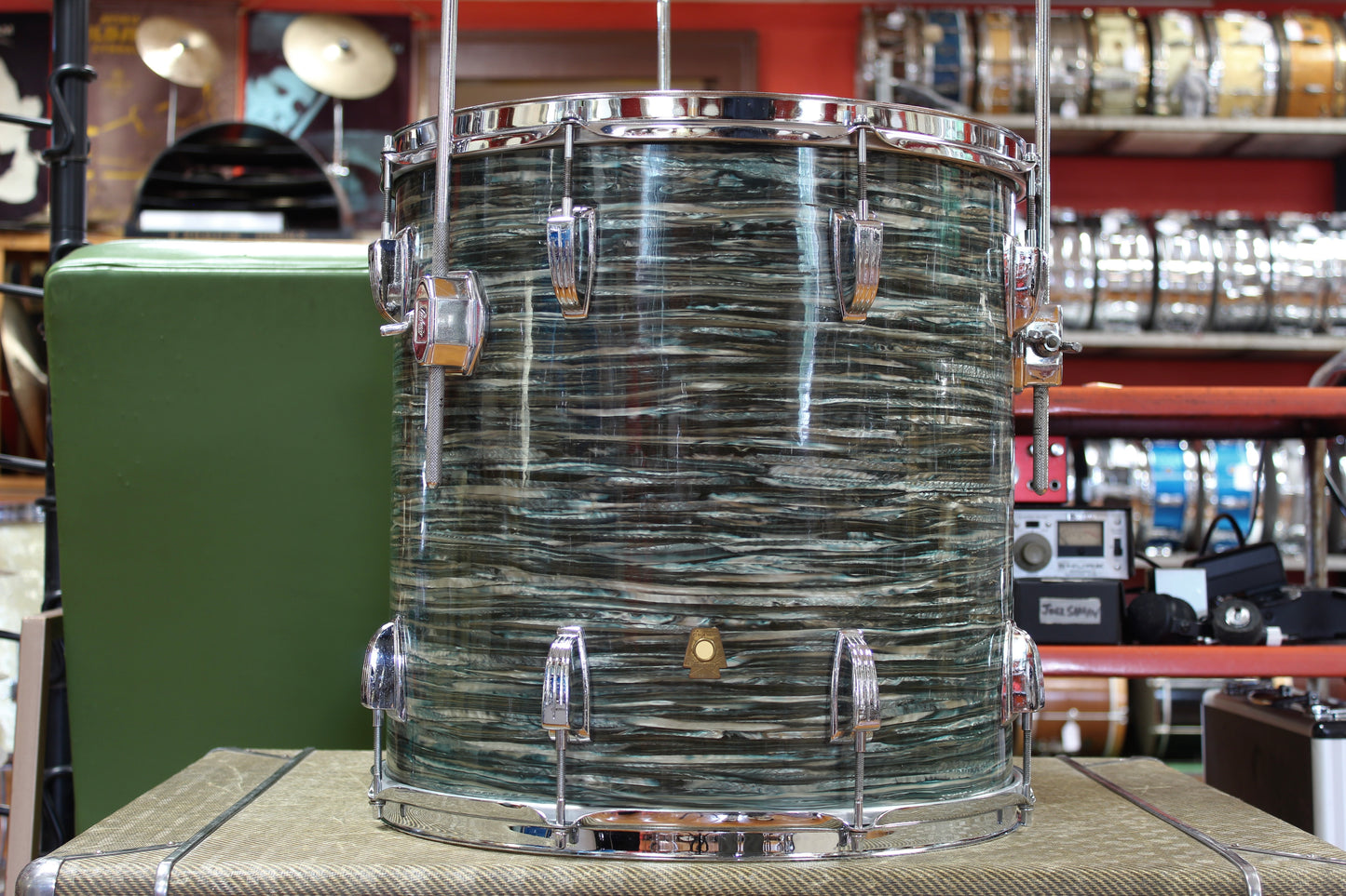 1960s Ludwig Super Classic in Oyster Blue Pearl 14x22 16x16 9x13