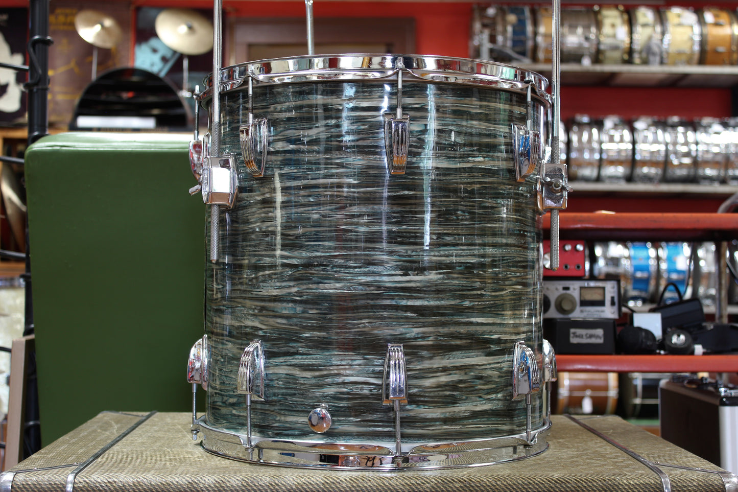 1960s Ludwig Super Classic in Oyster Blue Pearl 14x22 16x16 9x13