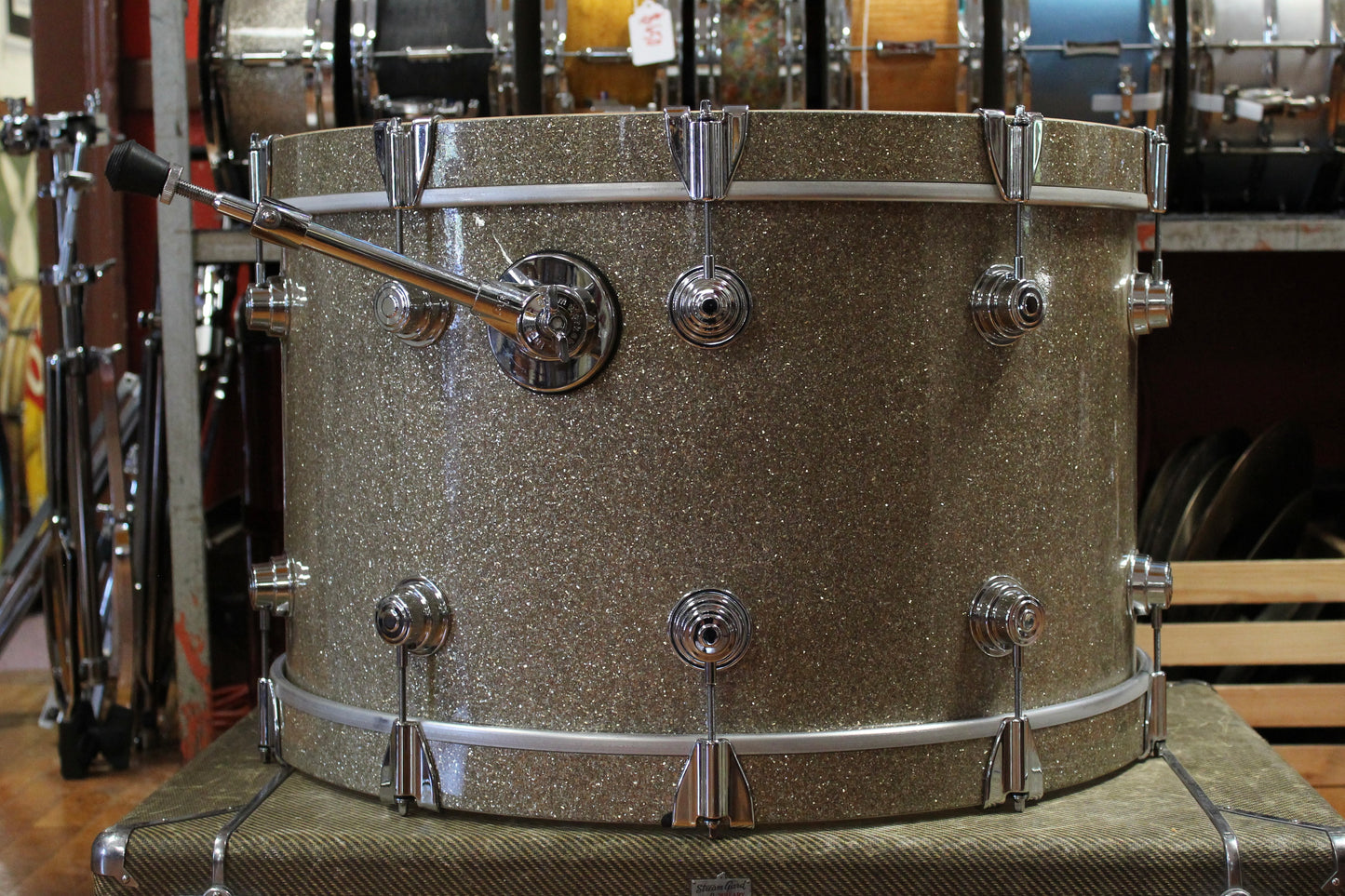 2000's DW Classic Series 14x24 Bass Drum in Broken Glass Finish