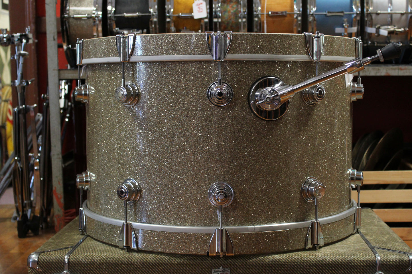 2000's DW Classic Series 14x24 Bass Drum in Broken Glass Finish