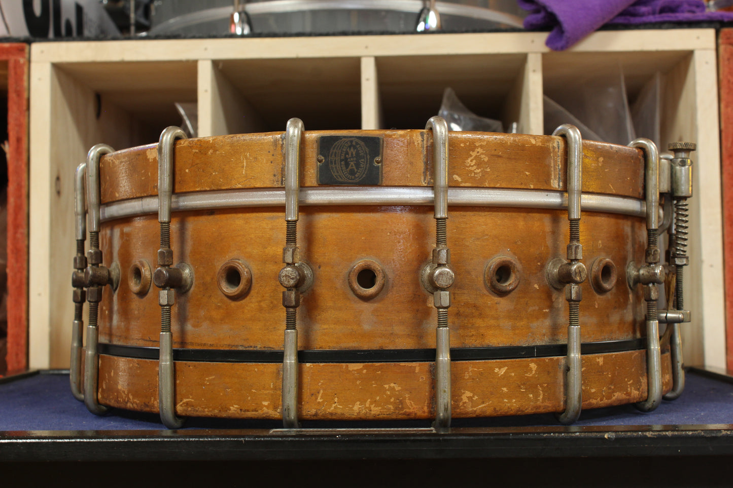1920s Walberg and Auge "Carry-All" 10x25.5 & 4x14 in Natural Maple