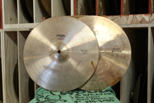 1980s Paiste 14" 404 Hi-Hats 614/699g