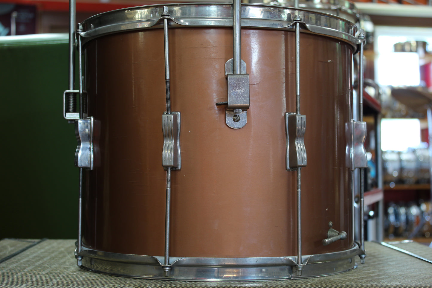 1960 Ludwig Spotlight outfit in Empire Copper Lacquer 14x22 12x15 5x14