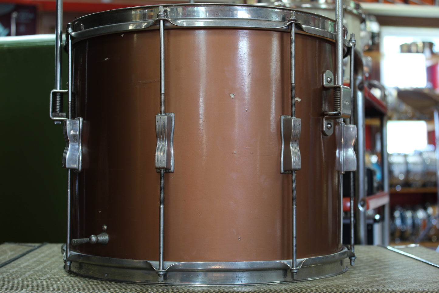 1960 Ludwig Spotlight outfit in Empire Copper Lacquer 14x22 12x15 5x14