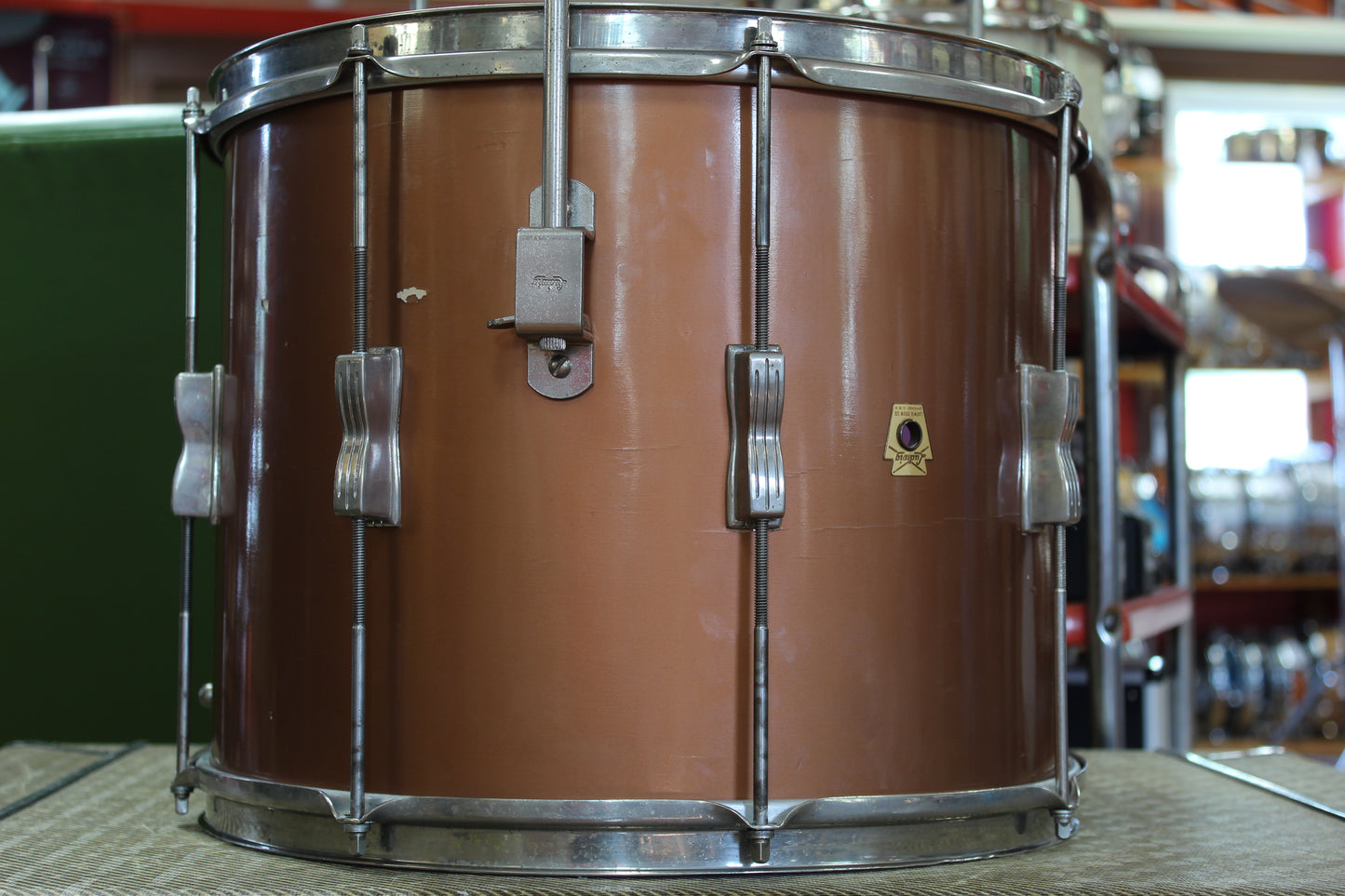 1960 Ludwig Spotlight outfit in Empire Copper Lacquer 14x22 12x15 5x14