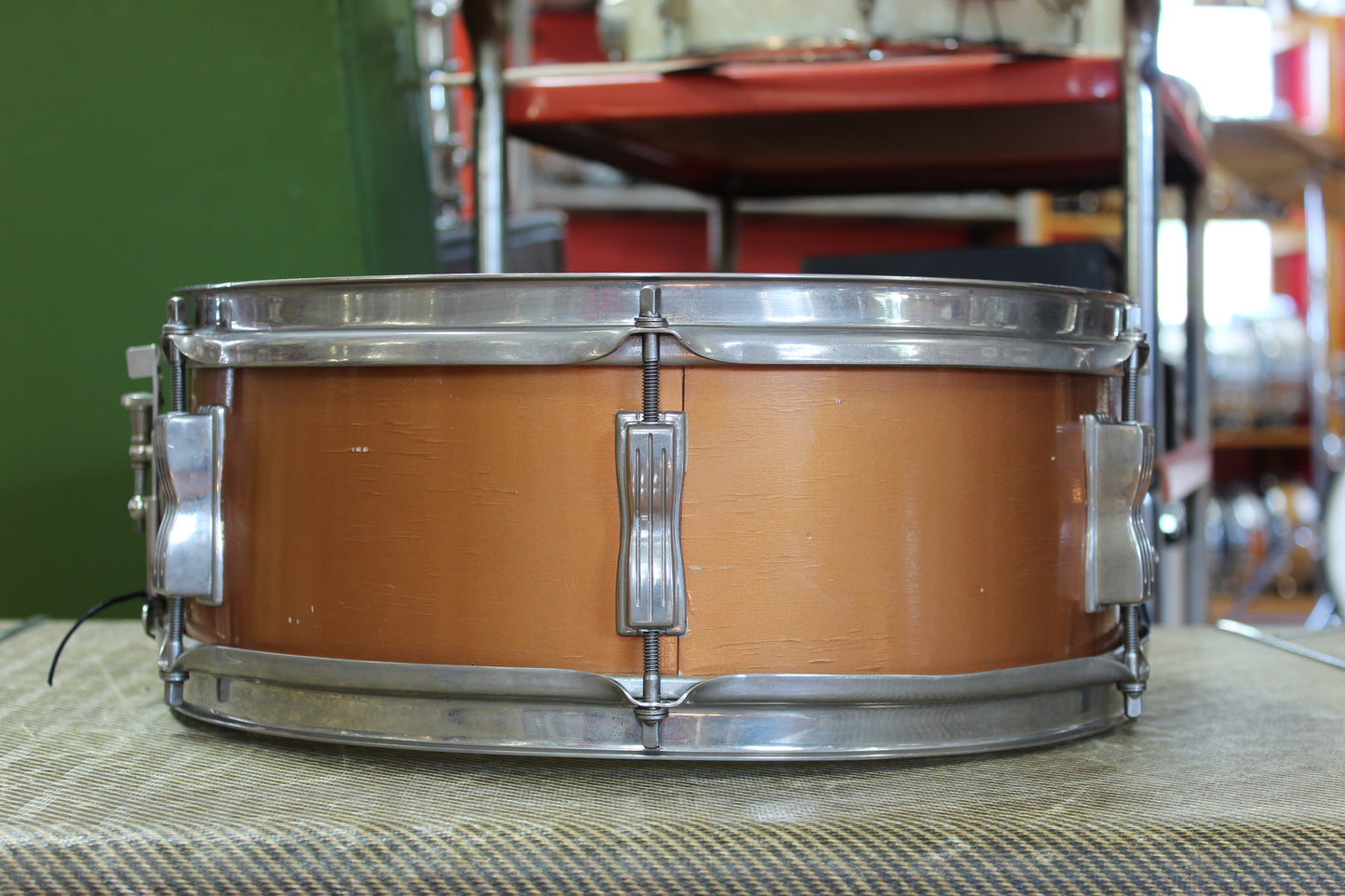 1960 Ludwig Spotlight outfit in Empire Copper Lacquer 14x22 12x15 5x14