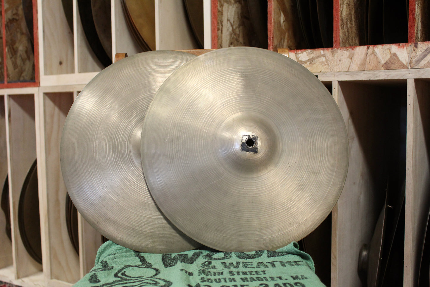 1960s A. Zildjian 14" Hi-Hats 696/869g