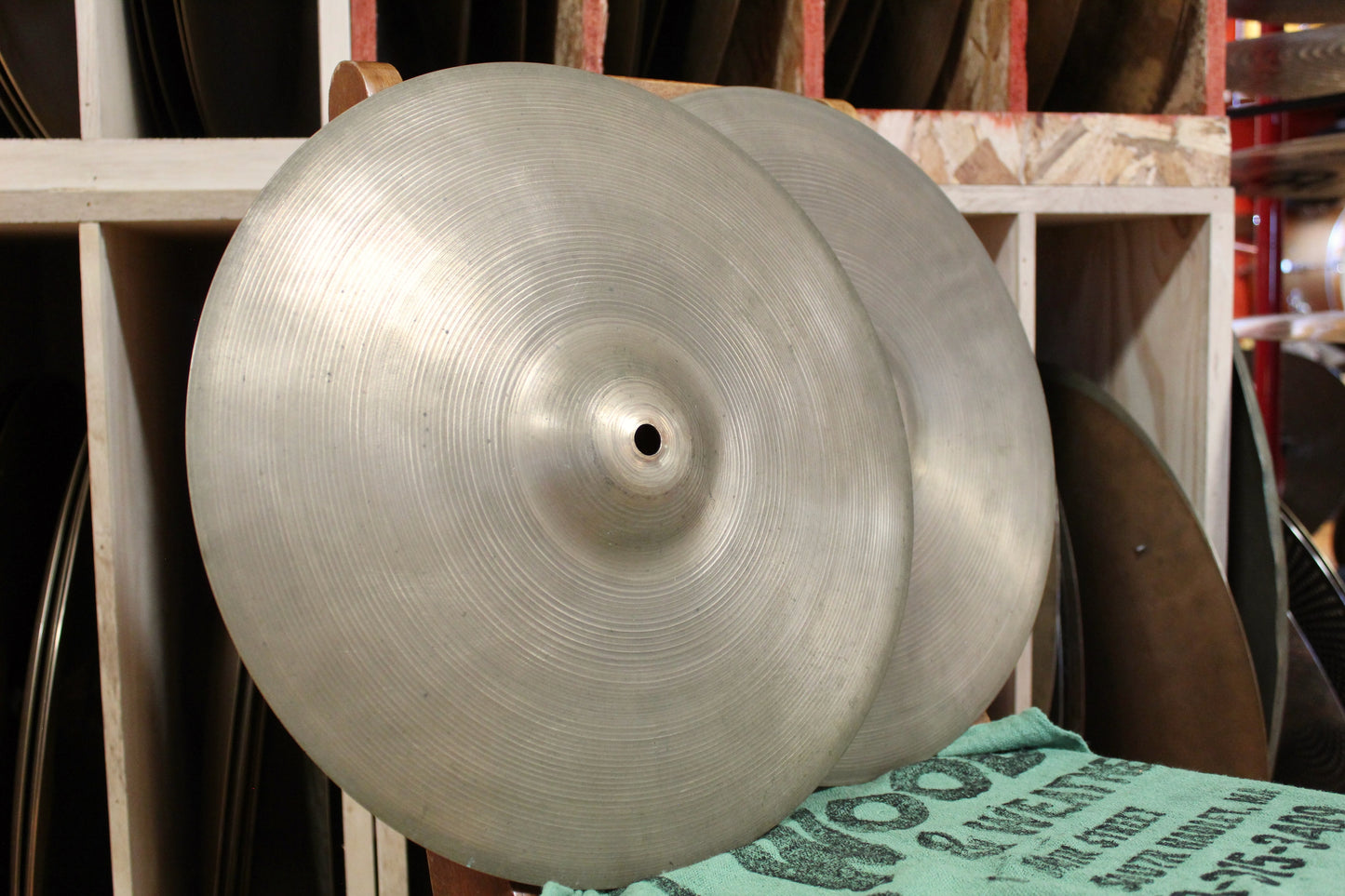 1960s A. Zildjian 14" Hi-Hats 696/869g