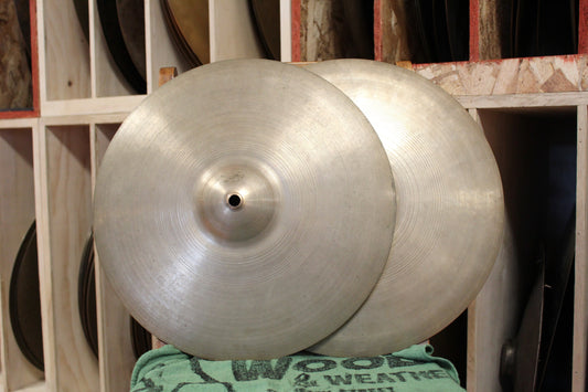 1950s A. Zildjian 14" Small Stamp Hi-Hats 747/775g