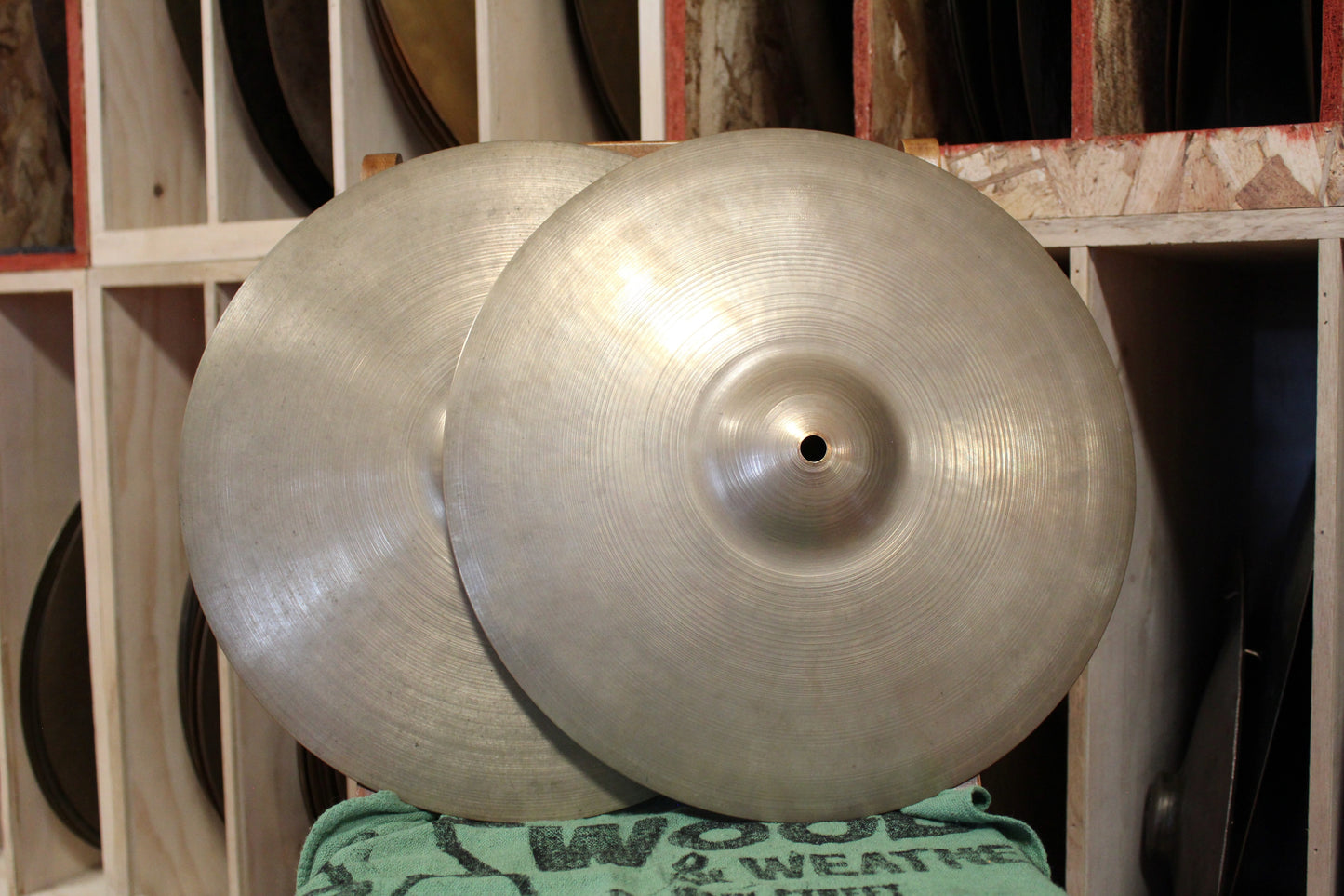 1950s A. Zildjian 14" Small Stamp Hi-Hats 747/775g