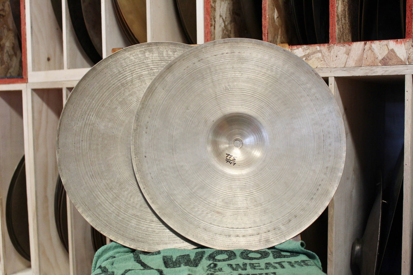 1950s A. Zildjian 14" Small Stamp Hi-Hats 747/775g