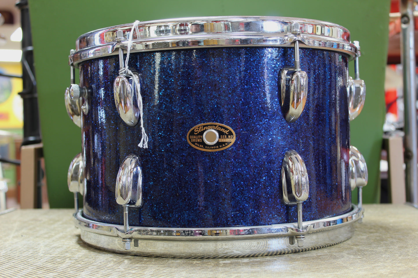 1960's Slingerland 8"x12" Tom in Blue Sparkle