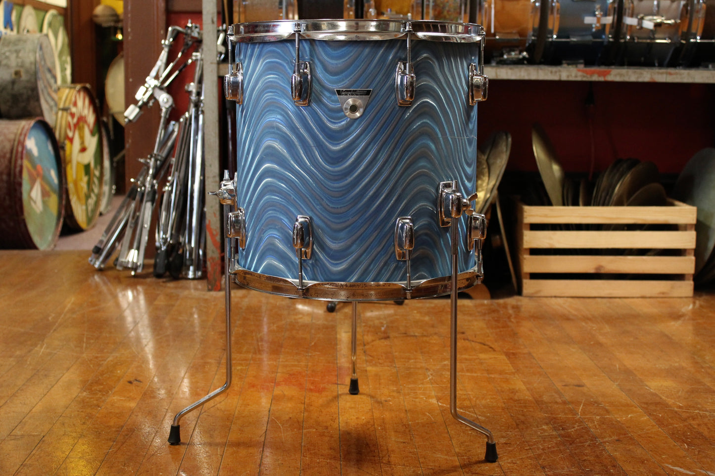 1970's Ludwig Standard Outfit in Blue Astro 14x20 14x14 8x12 5x14